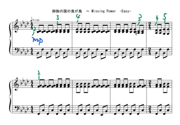 東方ピアノ 御伽の国の鬼が島 Missing Power 初心者が東方ピアノアレンジを弾ける方法 楽器経験がなくても楽譜が読めなくても大丈夫